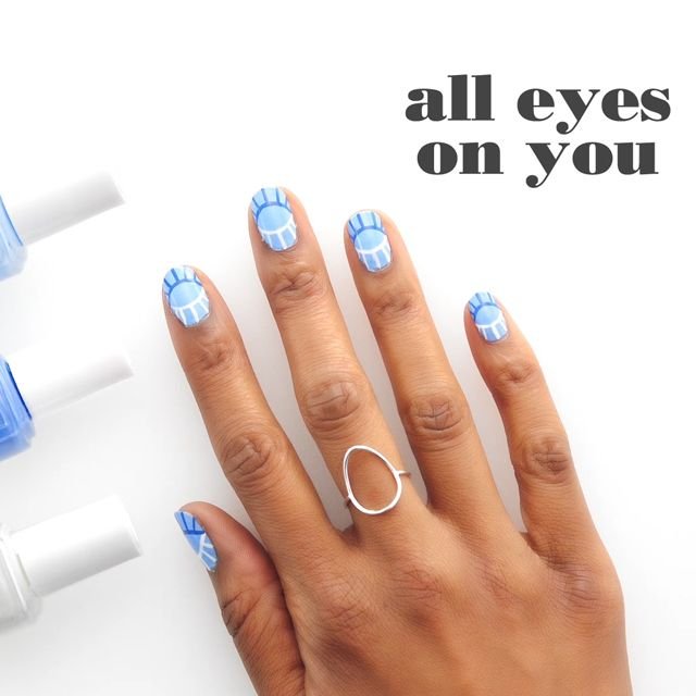 art sur ongles all eyes on you