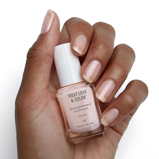 you: strengthener to sheers - essie treat color nail sheer & love