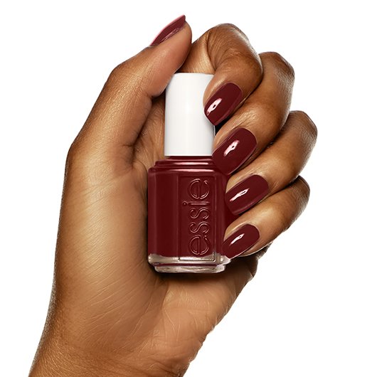 berry naughty - creamy, red lacquer essie nail & - polish, color dark
