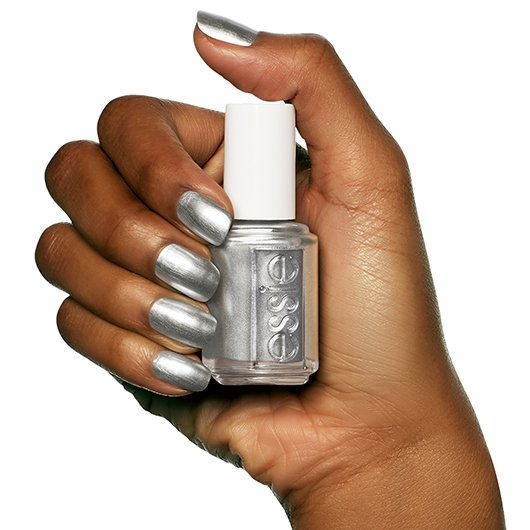 Metallic silver nail clearance polish