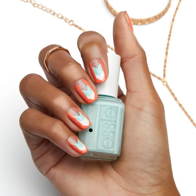 art sur ongles banded arrows