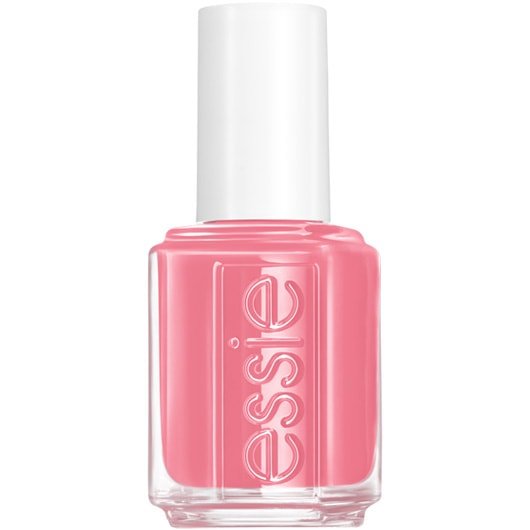 embossed bottle of essie nail polish in the shade playful and rebellious against a white background