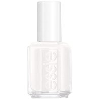 embossed bottle of essie nail polish in the shade stay fluid against a white background