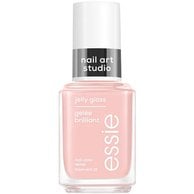 A bottle of charm to stable nude nail polish on white background