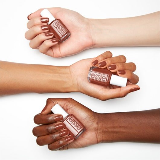 save a cowboy nude nail polish on 3 skintones