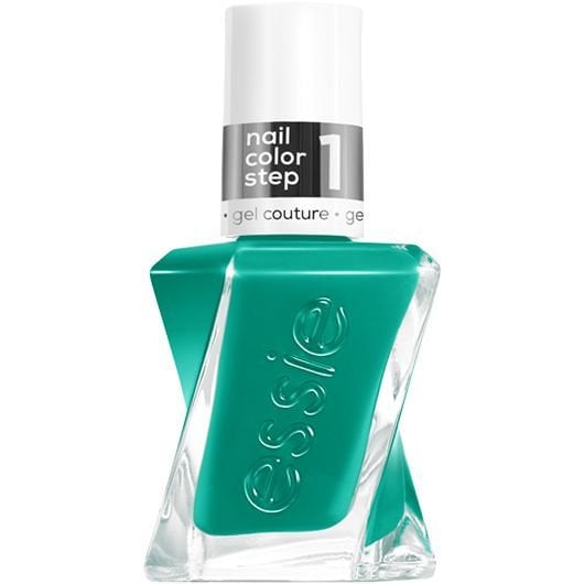 essie nail polish in shade dopamine rush in an engraved glass bottle