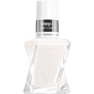 Essie Gel Couture First Fitting step 1 white nail polish
