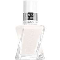 Essie Gel Couture First Fitting step 1 white nail polish